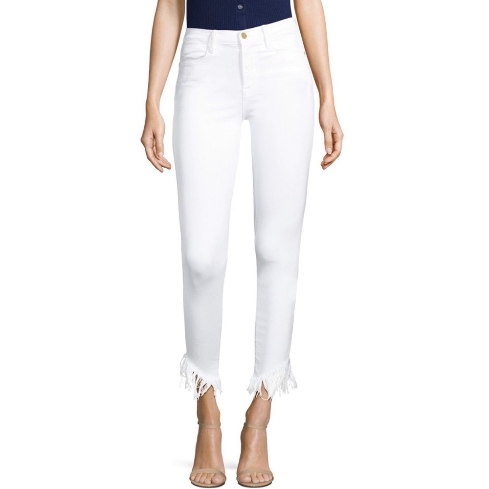 Frame Le High Skinny Jeans size 24 in White